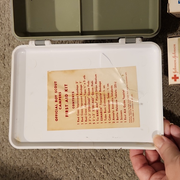 Boy Scouts of America First Aid Kit VINTAGE. CLOSET CLOSING - Picture 3 of 10